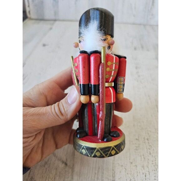 Wooden nutcracker ornament unique Xmas tree vintage - Picture 2 of 9